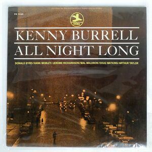 米 KENNY BURRELL/ALL NIGHT LONG/PRESTIGE PR7289 LP