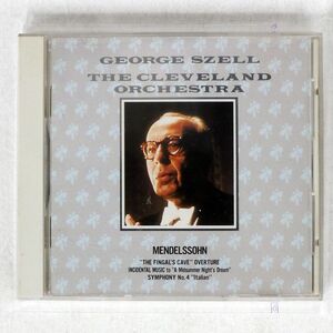 ジョージ・セル/メンデルスゾーン:交響曲第4番 他/CBSソニー 32DC485 CD □