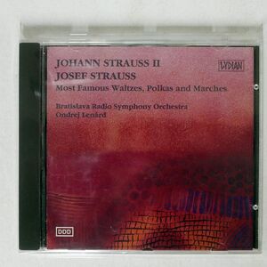 JOHANN STRAUSS II/MOST FAMOUS WALTZES, POLKAS AND MARCHES/LYDIAN CD □