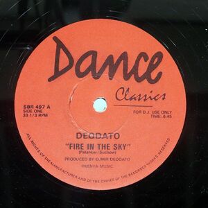 英 プロモ DEODATO/FIRE IN THE SKY/DANCE CLASSICS SBR497 12