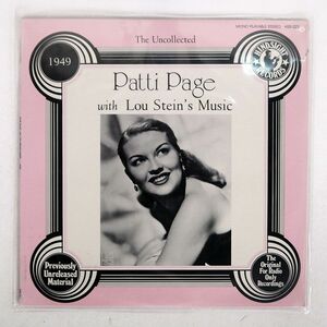 米 未開封 PATTI PAGE/WITH LOU STEIN’S MUSIC/HINDSIGHT HSR223 LP