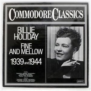 独 BILLIE HOLIDAY/FINE AND MELLOW 1939 AND 1944/LONDON 624055AG LP