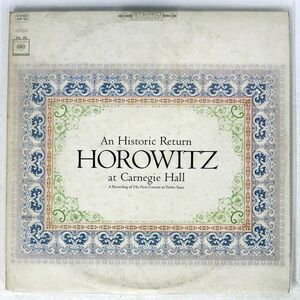 米 ホロヴィッツ/HOROWITZ AT CARNEGIE HALL/COLUMBIA M2S728 LP