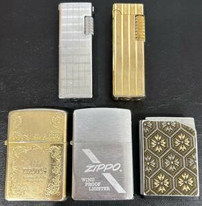 ●　Zippo　ジッポ　BRUTUS　ブルータス　HOLIDAY　など　ライター　オイルライター　喫煙具　5点　おまとめ