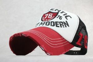 76NOBLE SPIRIT ビンテージ メッシュキャップ レッド メンズ レディース 野球帽 　アメカジ　