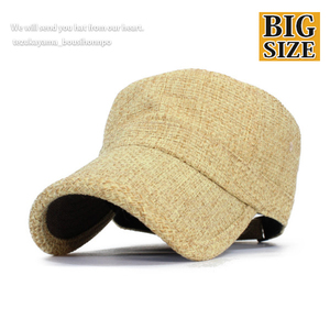 キャップ メンズ 大きいサイズ ビッグサイズ XL ワークキャップ レディース 帽子 FAKE ジュート ベージュ アウトドア 春夏