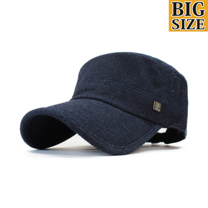 大きいサイズ ビッグサイズ XL ワークキャップ 帽子 メンズ レディース シンプル ジュート 麻 ネイビー 春夏 トレンド 人気