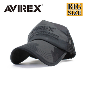 AVIREX アヴィレックス アビレックス キャップ 大きいサイズ ビッグサイズ 帽子 メッシュキャップ メンズ NUMBERRING ブラックカモ 人気