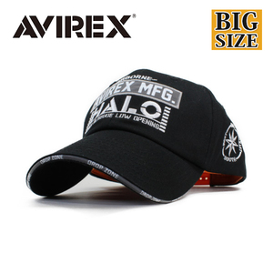 AVIREX アビレックス キャップ メンズ レディース 大きいサイズ ビッグサイズ 帽子 ローキャップ MFG HALO ブラック 限定モデル