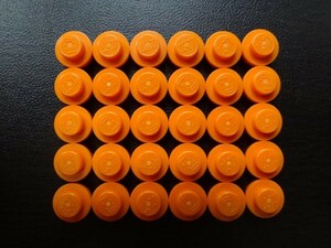 ★レゴ★丸 1x1 オレンジ 30個セット LEGO 未使用 普通郵便