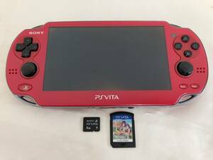 ★1円～ SONY PS Vita PCH-1000 本体 + ゲームソフト ラブライブ + 4GB メモリーカード セット ソニー プレイステーション