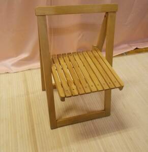 折畳イス　展示キズ処分　ブナ材ムク　日本製　ダイニングチェア　食堂椅子　椅子