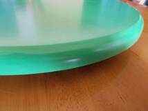 回転丸テーブル　回転台　グリーン　直径41cm 在庫処分　ブルーに映っている写真がありますがグリーンです　まるこ_画像7