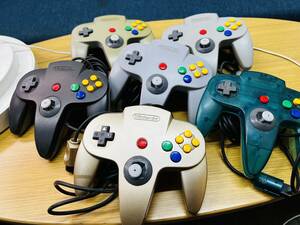 Nintendo 64 コントローラ ゴールド クリアブルー 等 6個 まとめ 任天堂 N64 ロクヨン