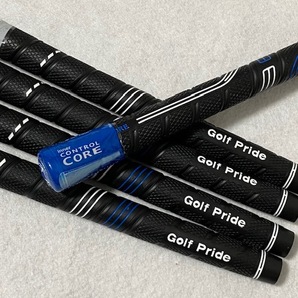 ゴルフグリップ ゴルフプライド CP2 WARP スタンダード クラブグリップ 交換 滑り止め 8本セット ブラック青の画像2