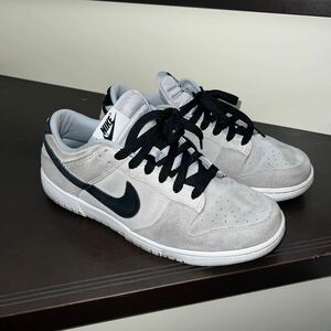 格安NIKE スニーカー ダンク LOW グレー スウェード　by you オーダー　27.0cm