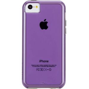 即決・送料込)【クリア ボディ+TPUバンパー二重構造】Case-Mate iPhone5c ハイブリッド タフ ネイキッド ケース パープル