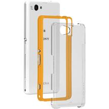 即決・送料無料)【衝撃に強いケース】Case-Mate Xperia A2 SO-04F/J1 Compact/Z1 f SO-02F Hybrid Tough Naked Case Clear/Orange_画像2