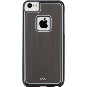 即決・送料無料)【金属風に背面を加工したケース】Case-Mate iPhone 5c Brushed Aluminum Effect Sleek Case Silver