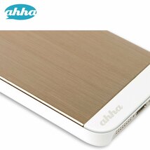 即決・送料込)【サテン調加工のハードケース】ahha iPhone SE(第一世代,2016)/5s/5 メタリックケース ジェンセン バレット・ゴールド_画像3