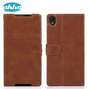 即決・送料込)【スタンド機能付き手帳型ケース】ahha Xperia Z2 docomo SO-03F Flip Case KIM Orange