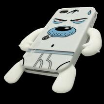 即決・送料込)【ユニークなソフトケース】YETTIDE iPhone 4S / 4 Character Sillicone Skin - Briefs Dog ブリーフドッグ ホワイト_画像3