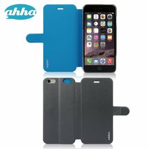 即決・送料込)【リバーシブルで色が変わる】ahha iPhone 6s Plus/6 Plus SYKES BASIC Grey Blue_画像2