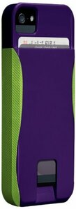 即決・送料無料)【ICカードが収納出来るケース】Case-Mate iPhone SE(第一世代,2016)/5s/5 POP! ID Case Violet Purple/Chartreuse Green
