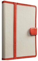 即決・送料無料)【キャンバス張りのブックスタイルケース】Case-Mate iPad 2～4 Trimmed Canvas Tangerine Tango/White_画像2