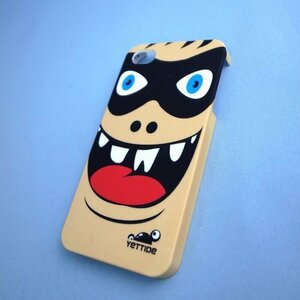 即決・送料込)【ユニークなスリム ハードケース】YETTIDE iPhone 4S / 4 Funny Face - Eye Mask Hero Black YET-HC-07