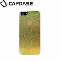 即決・送料込)【光の加減で色が変化する】CAPDASE iPhoneSE(第一世代,2016)/5s/5 Karapace Jacket Silva Shimma Gold/Red_画像2