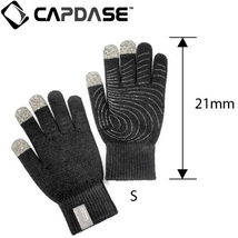 即決・送料込)【スマホを操作可能な手袋】CAPDASE Tapp Glove (指タッチ対応グローブ) Size S(21cm) ブラック_画像4