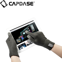 即決・送料込)【スマホを操作可能な手袋】CAPDASE Tapp Glove (指タッチ対応グローブ) Size S(21cm) ,グレー_画像3