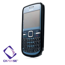 即決・送料込)【2種の素材を使ったケース】CAPDASE Nokia C3 Soft Jacket Fuze クリアー/ソリッド・ブラック_画像2