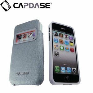 即決・送料込)【ソフト&ポケットケースのセット】CAPDASE iPhone SE(第一世代)2016年発売/5s/5 Value Set Posh Solid Grey