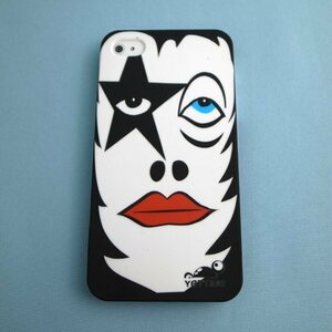 即決・送料込) YETTIDE iPhone 4S/4 Funny Face スリム ハードケース - Make a Star Black