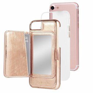 即決・送料込)【アウトレット】Case-Mate iPhone iPhone SE(第3世代)/SE(第2世代)/8/7/6s/6 コンパクトミラー付きケース ローズゴールド