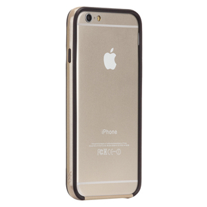 即決・送料込)【シンプルなフレームスタイル】Case-Mate iPhone6s/6 Tough Frame Case Champagne Gold/Black