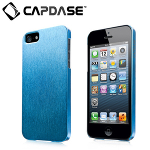 即決・送料込)【サテン地風の表面加工】CAPDASE iPhone SE(第一世代,2016)/5s/5 Karapace Protective Case Silva Satin Blue