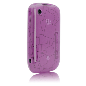 即決・送料無料)【シンプルなソフトケース】Case-Mate BlackBerry Curve 9300 Gelli Case Checkmate Purple