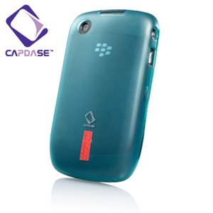 即決・送料込) CAPDASE docomo BlackBerry Curve 9300 Soft Jacket Clear Blue(液晶保護シート付き)
