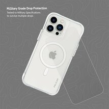 即決・送料込)【Pelican】iPhone 13 Pro Max Case Clear with Screen Protector【Magsafe対応耐衝撃ケースと液晶保護ガラスのセット】_画像5