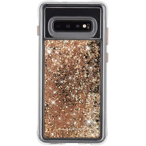 即決送料込)【滝のように流れるラメが美しいケース】Case-Mate Samsung Galaxy S10+ SC-04L/SCV42 Waterfall - Gold