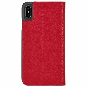 即決・送料込)【カードが収納可能な手帳型ケース】Case-Mate iPhoneXs Max Barely There Folio-Cardinal