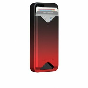 即決・送料込) Case-Mate iPhone 4s/4 用 カードホルダー付ハードケース ID Case マット・ロイヤル・レッド CM012220