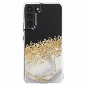 即決・送料込)【金箔を散りばめた輝くケース】Case-Mate Galaxy S22+(Plus) Karat Marble