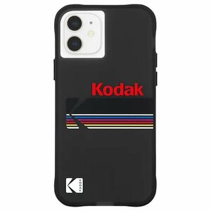 即決・送料込)【Kodakケース】Kodak iPhone 12 mini Black + Shiny Black Logo