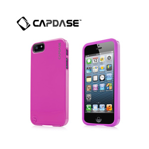 即決・送料込)【耐衝撃ケース】CAPDASE iPhone SE(第一世代,2016)/5s/5 ポリマー・ジャケット ポリッシュ・フーシャ