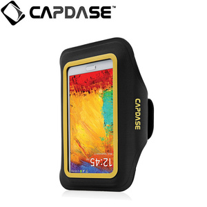 即決・送料込)【ジョギングに最適】 CAPDASE Sport Armband Zonic Plus 155A for 5.7 inch Black/Yellow iPhone8 Plus/7 Plus/6 Plus