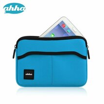 即決・送料込)【柔らかくて軽量な素材を使ったタブレット用ケース】ahha Tablet Pouch 7 CLEMENS Lagoon Blue_画像3